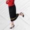 Womens Olive Oyl Costume Plus Size Dress with Wig and Scalloped Collar
